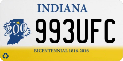 IN license plate 993UFC