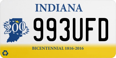 IN license plate 993UFD