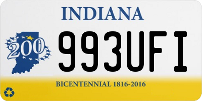 IN license plate 993UFI