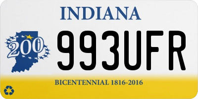 IN license plate 993UFR