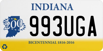 IN license plate 993UGA