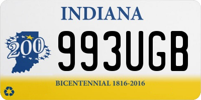 IN license plate 993UGB