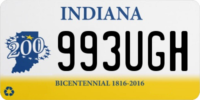 IN license plate 993UGH