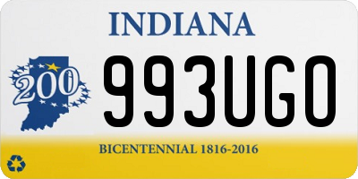 IN license plate 993UGO