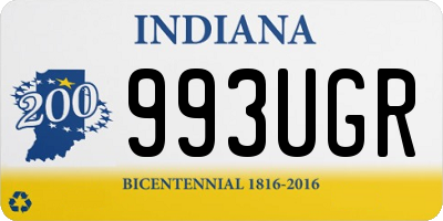 IN license plate 993UGR