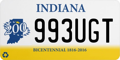 IN license plate 993UGT