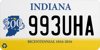 IN license plate 993UHA