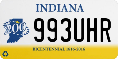 IN license plate 993UHR