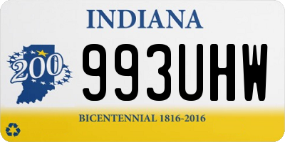 IN license plate 993UHW