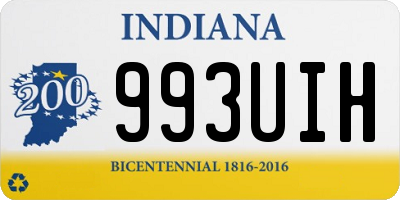 IN license plate 993UIH