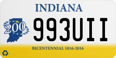 IN license plate 993UII