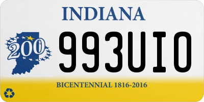 IN license plate 993UIO