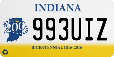 IN license plate 993UIZ