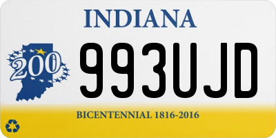 IN license plate 993UJD