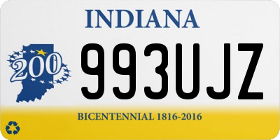 IN license plate 993UJZ