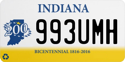 IN license plate 993UMH