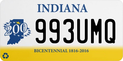 IN license plate 993UMQ