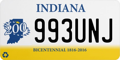 IN license plate 993UNJ