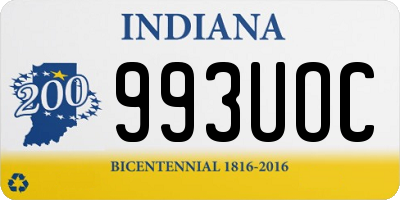 IN license plate 993UOC