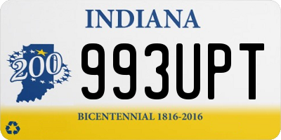 IN license plate 993UPT