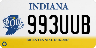 IN license plate 993UUB