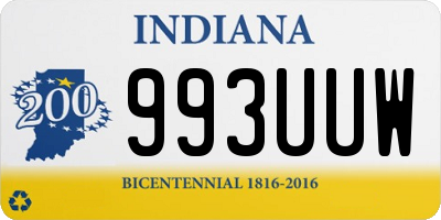 IN license plate 993UUW