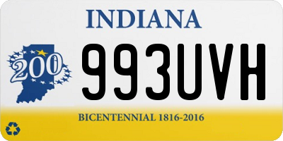 IN license plate 993UVH