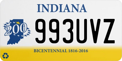 IN license plate 993UVZ