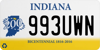 IN license plate 993UWN