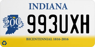 IN license plate 993UXH