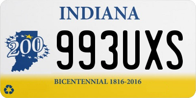 IN license plate 993UXS