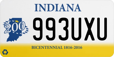 IN license plate 993UXU