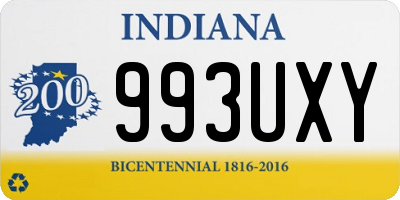 IN license plate 993UXY