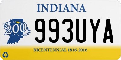 IN license plate 993UYA