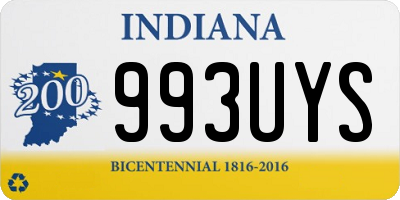 IN license plate 993UYS