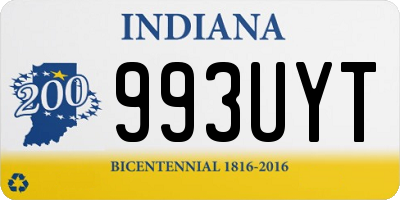 IN license plate 993UYT