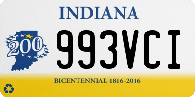 IN license plate 993VCI