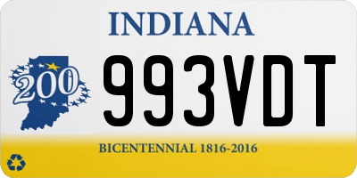 IN license plate 993VDT