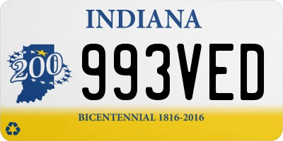 IN license plate 993VED