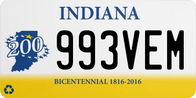 IN license plate 993VEM