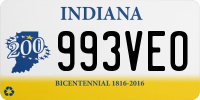 IN license plate 993VEO