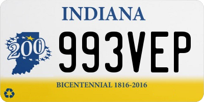 IN license plate 993VEP