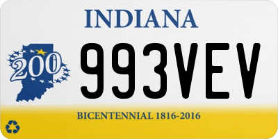 IN license plate 993VEV