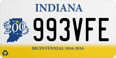 IN license plate 993VFE