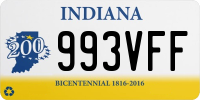 IN license plate 993VFF