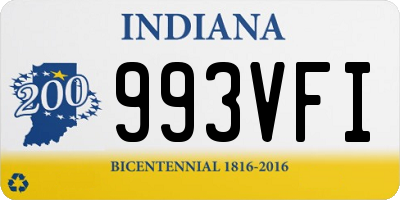 IN license plate 993VFI