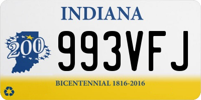 IN license plate 993VFJ