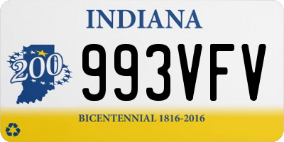 IN license plate 993VFV