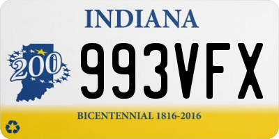 IN license plate 993VFX