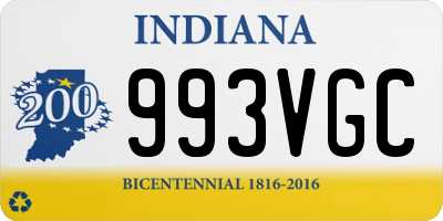 IN license plate 993VGC